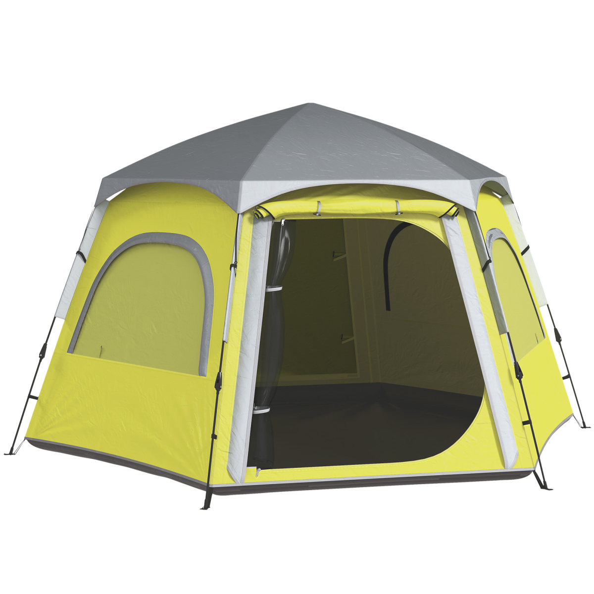 Outsunny Instant Camping Tent, 4 Person Easy Setup Dome Tent - Roesports