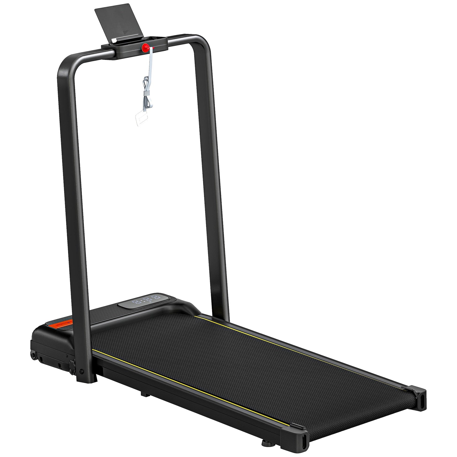 SPORTNOW Folding Treadmill Walking Pad, 2HP Portable Under Desk Treadmill with Handle, Running Jogging Walking Machine -