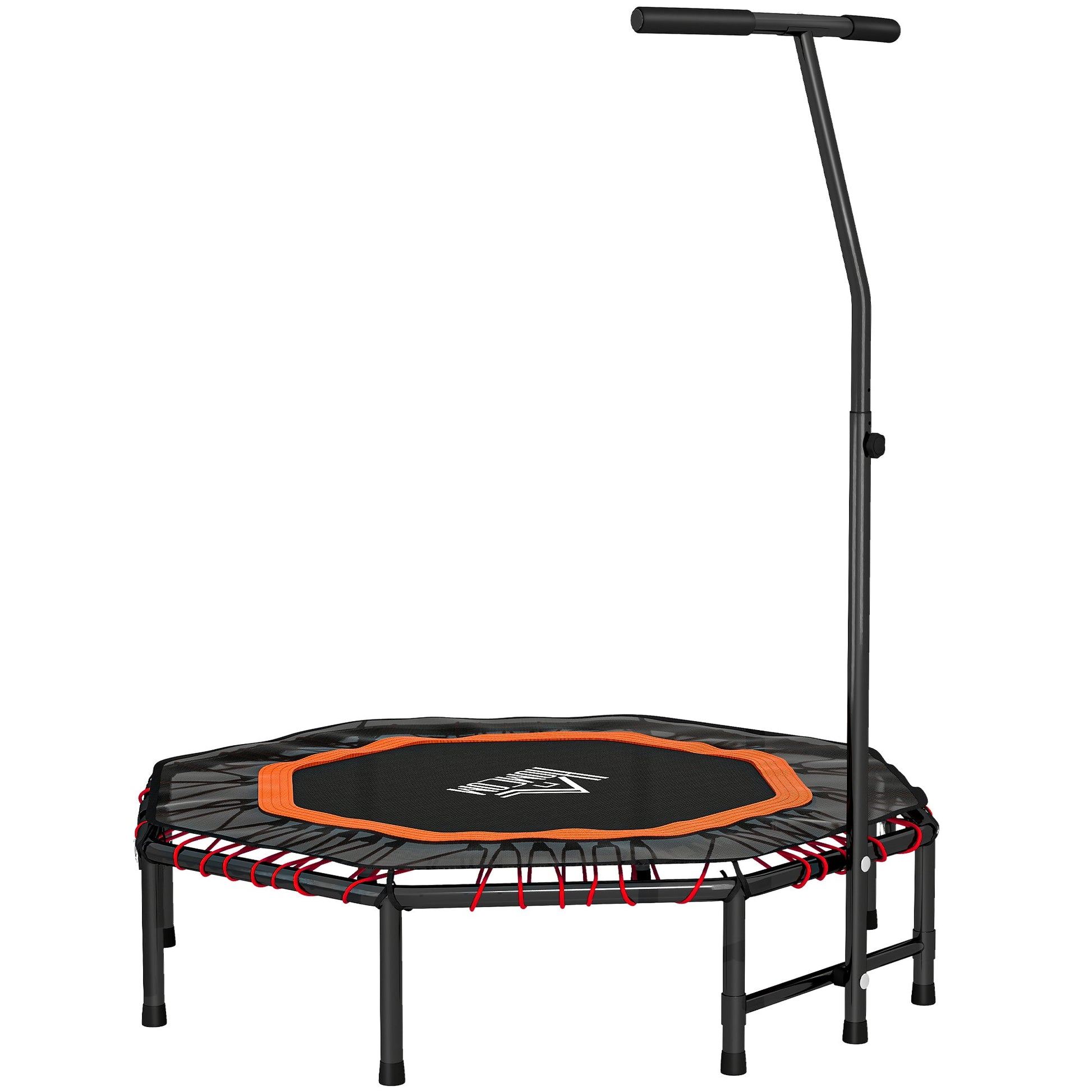 HOMCOM Fitness Trampoline, Bouncer with Adjustable Handle, Max Load 150 kg -