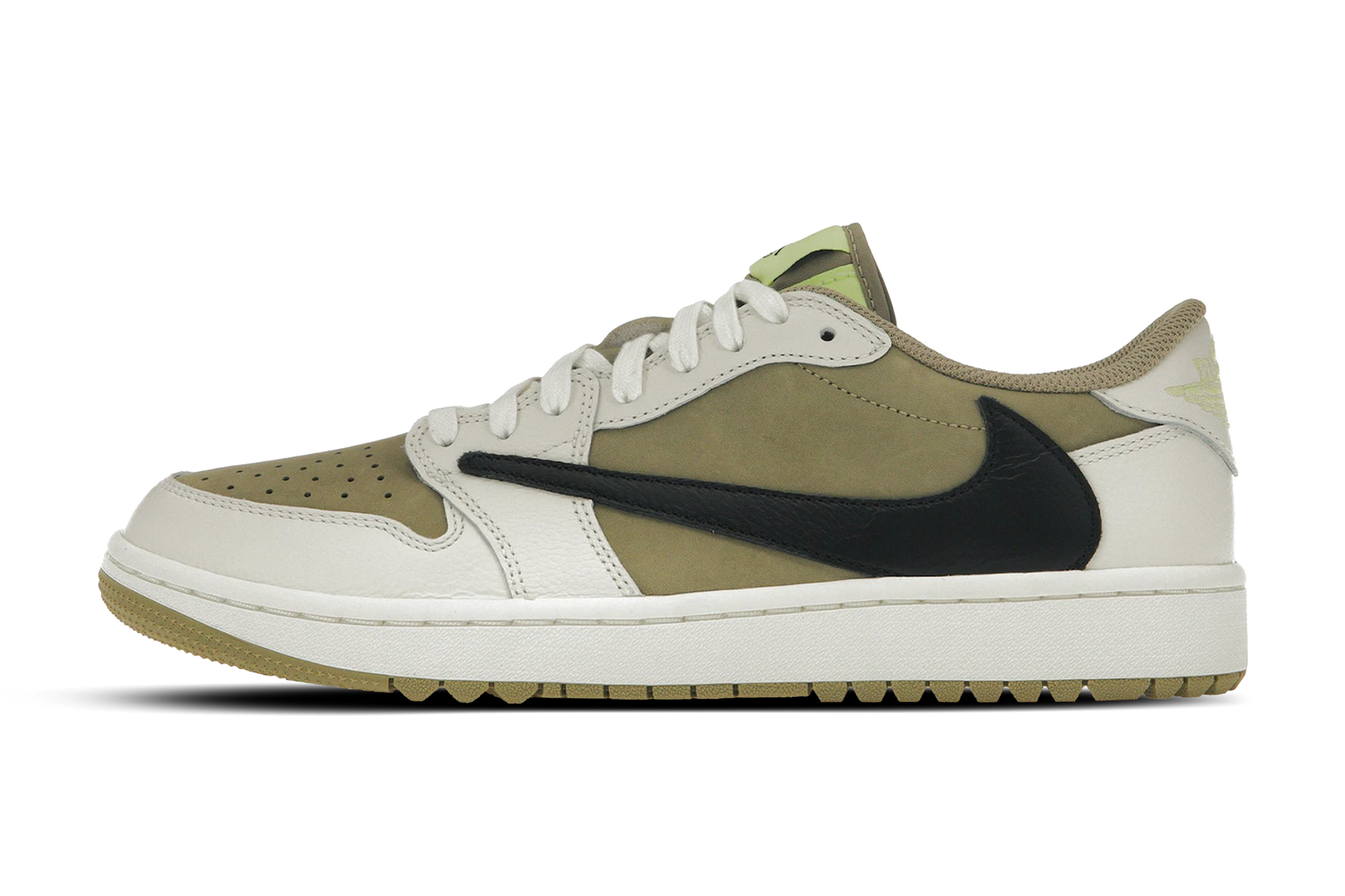 Jordan 1 Retro Low Golf Travis Scott Neutral Olive roesports