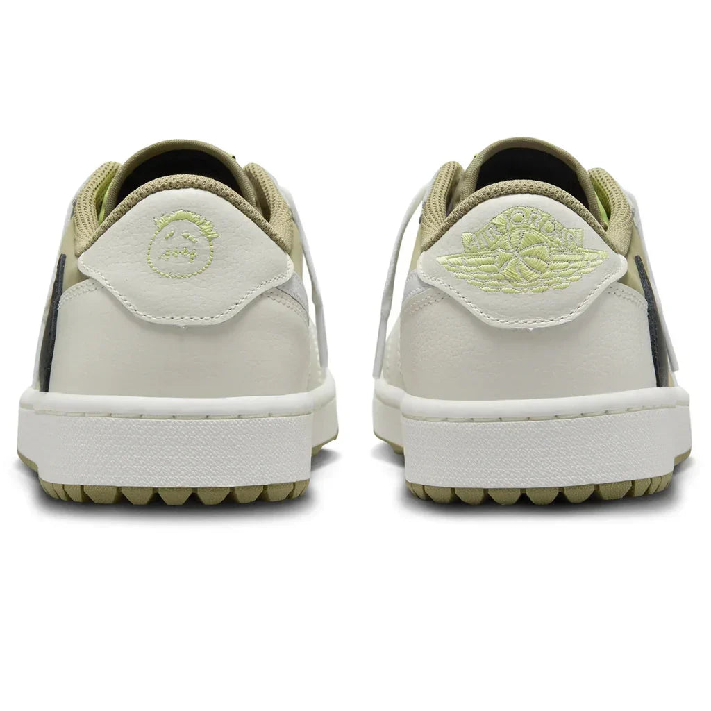 Jordan 1 Retro Low Golf Travis Scott Neutral Olive roesports