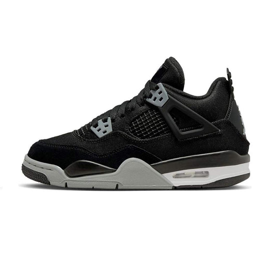 Air Jordan 4 Retro Black Canvas GS roesports