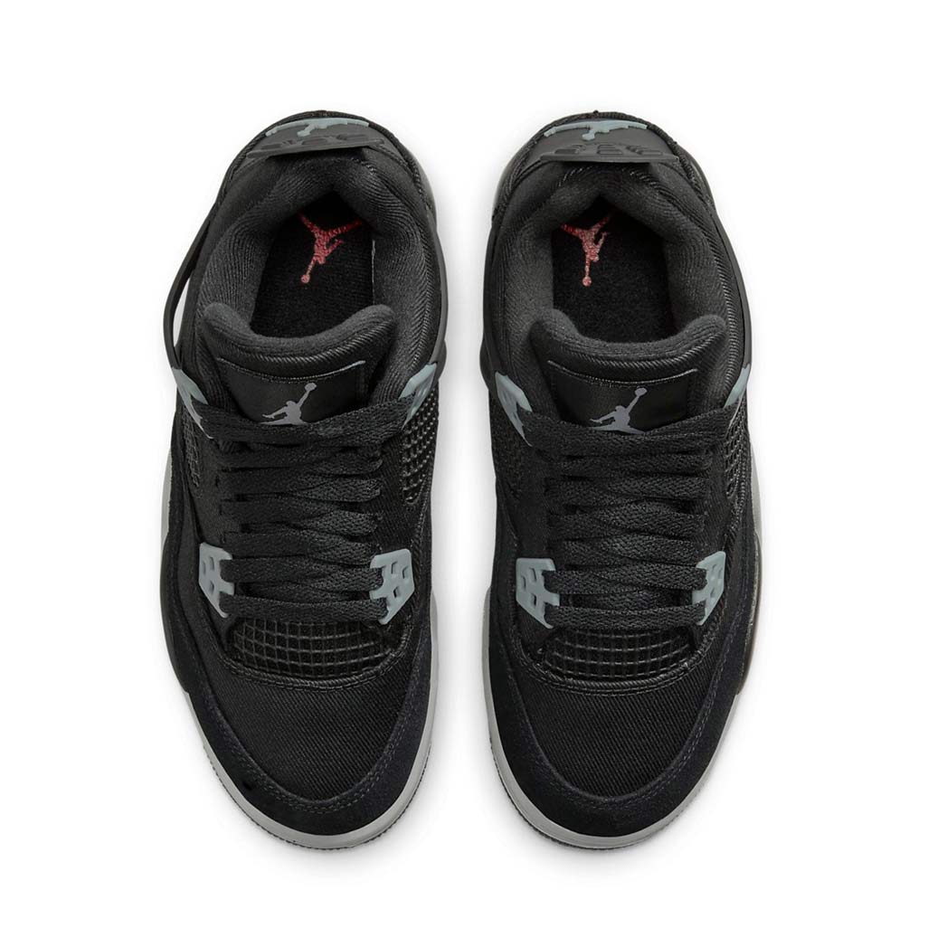 Air Jordan 4 Retro Black Canvas GS roesports