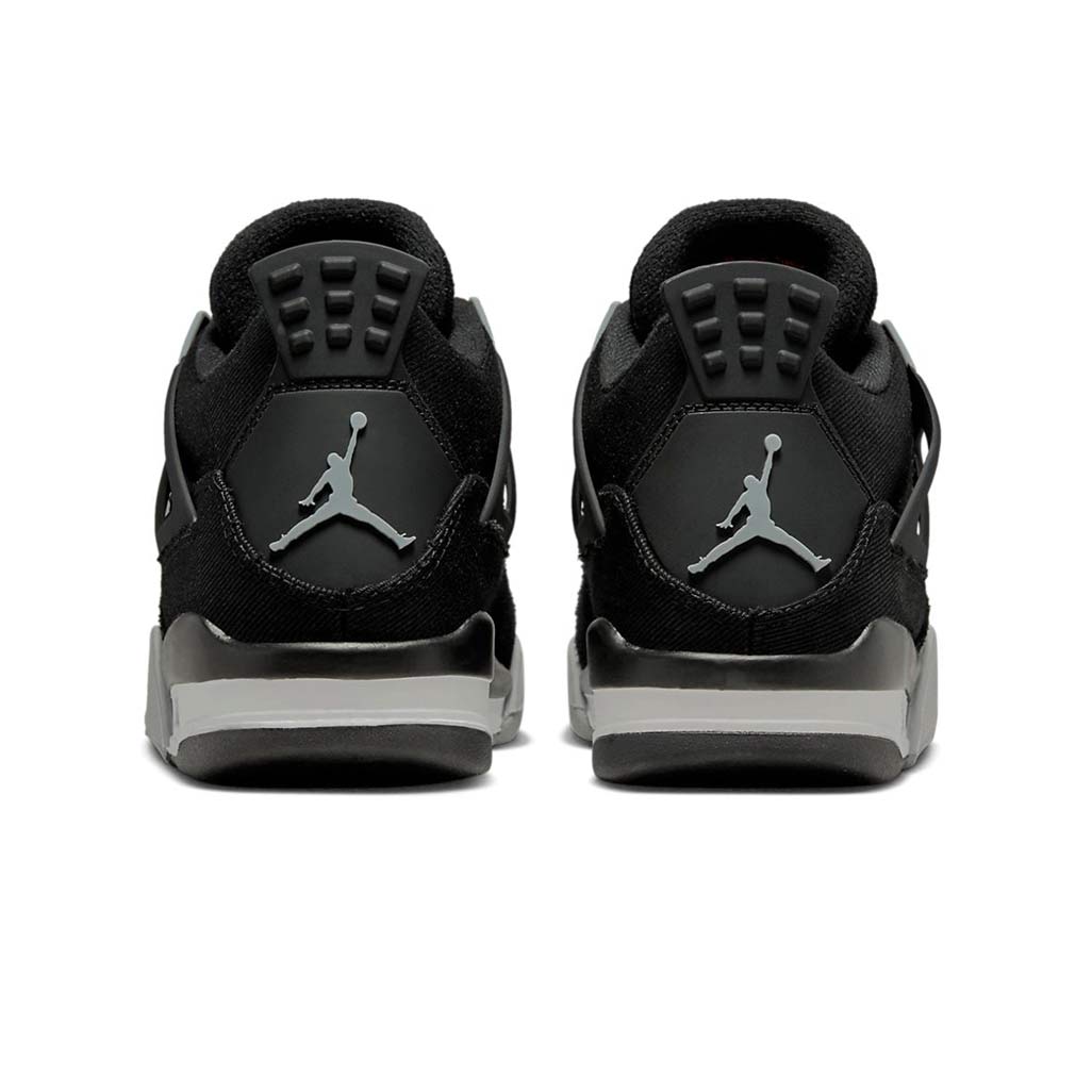 Air Jordan 4 Retro Black Canvas GS roesports