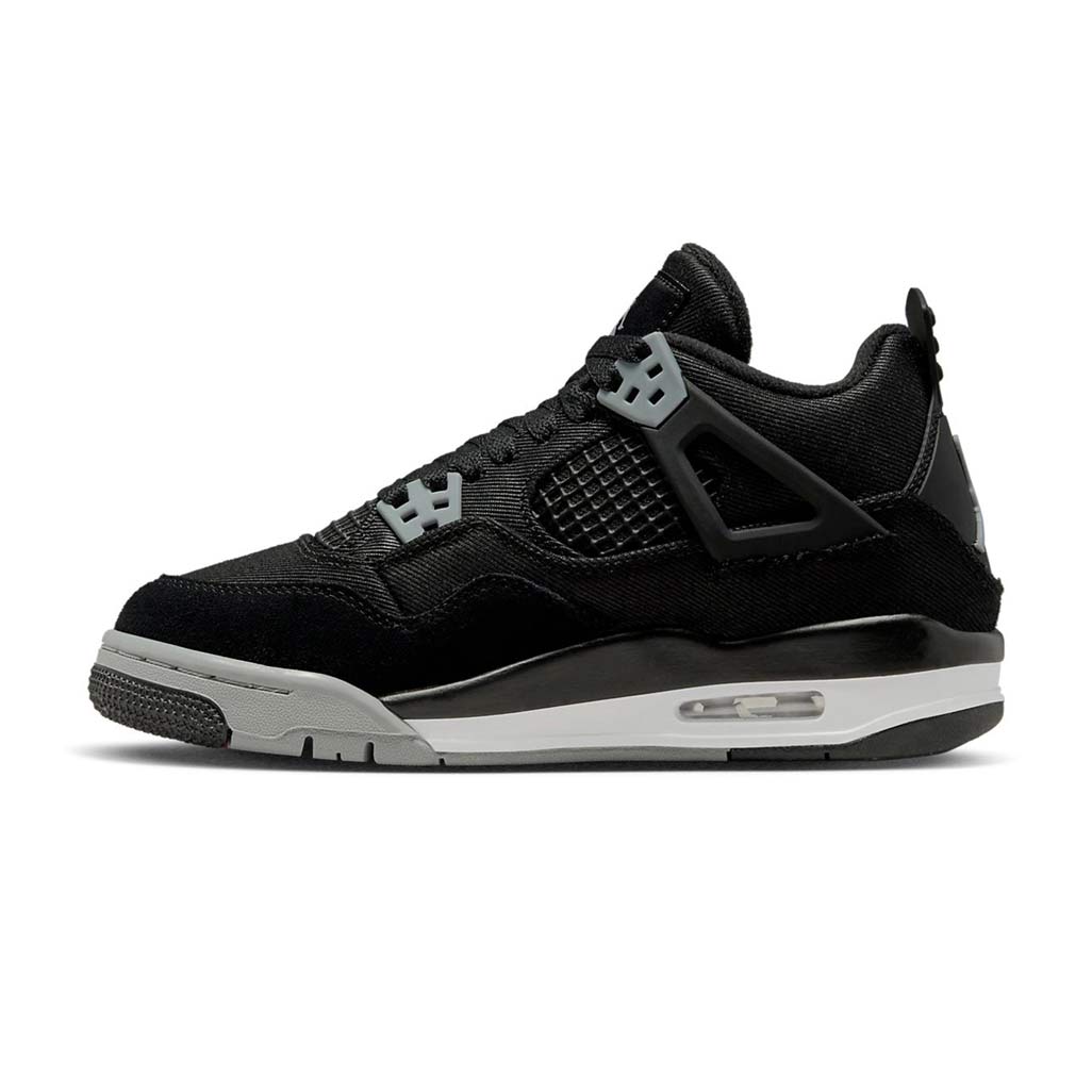Air Jordan 4 Retro Black Canvas GS roesports