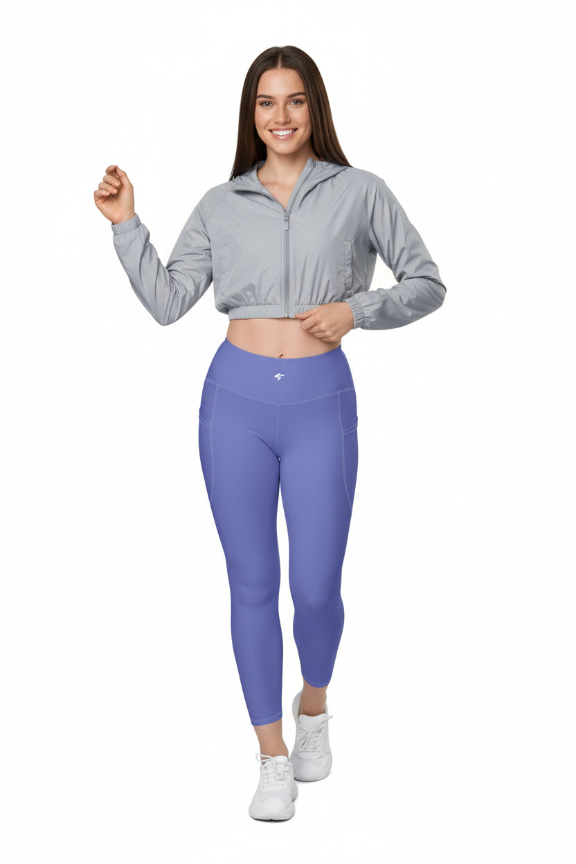 GymBumUK Slate Blue Pocket Leggings - Roesports