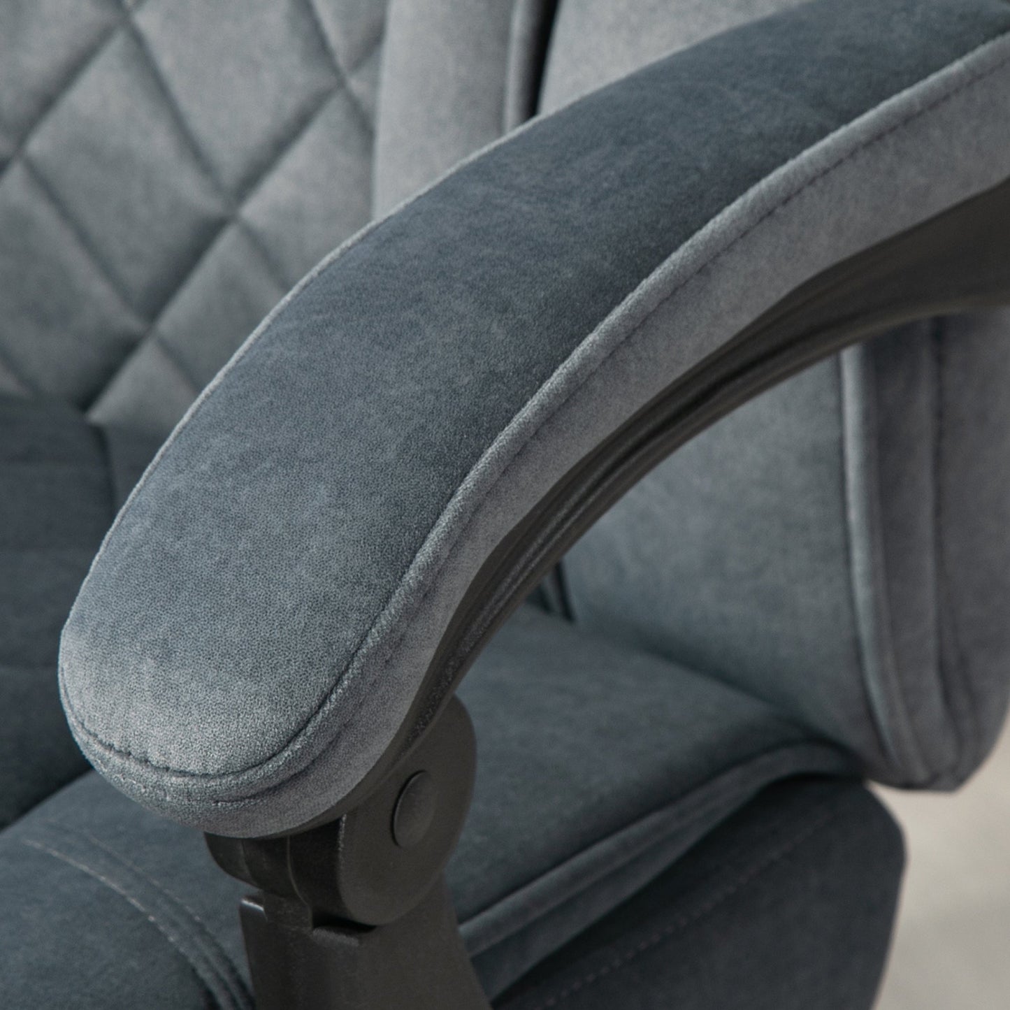 Vinsetto Massage Office Chair, Heated Reclining Computer Chair with Adjustable Height and Footrest, Dark Grey -