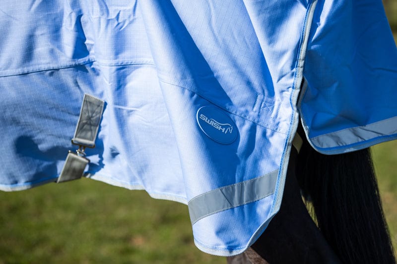100g Detachable Neck Turnout Rug in Cornflower Blue for Ultimate Horse Comfort - roesports