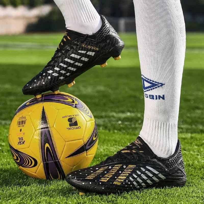 Football Shoes Size 6 - Black | High-Quality & Stylish | Men's Soccer Gear - roesports