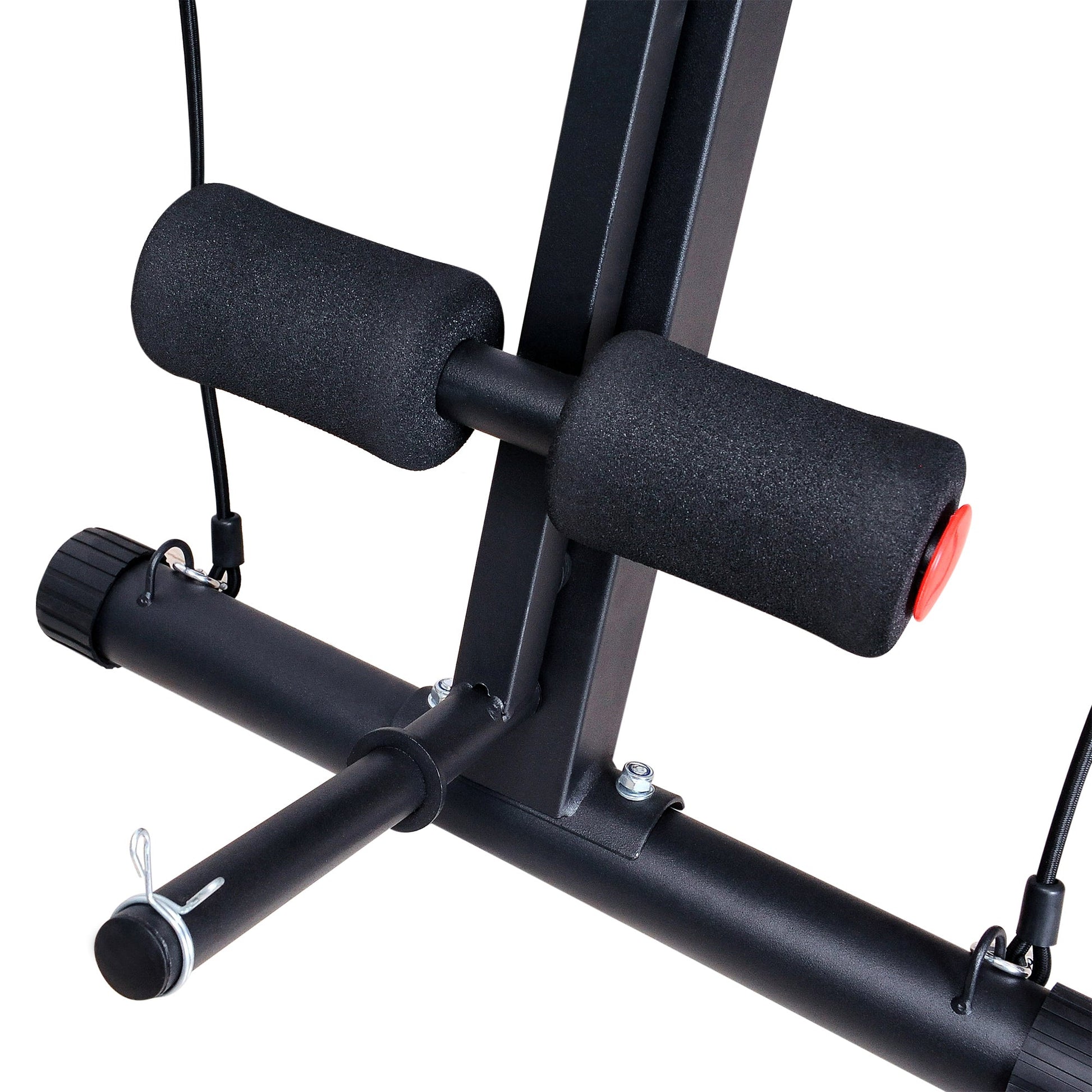 HOMCOM Adjustable Reclined Dumbbell Bench Weight Lifting Set Folding Sit Up Ab Bench Home Training Gym Multiuse Workout Exercise Fitness with 2 x 4kg Dumbbells -