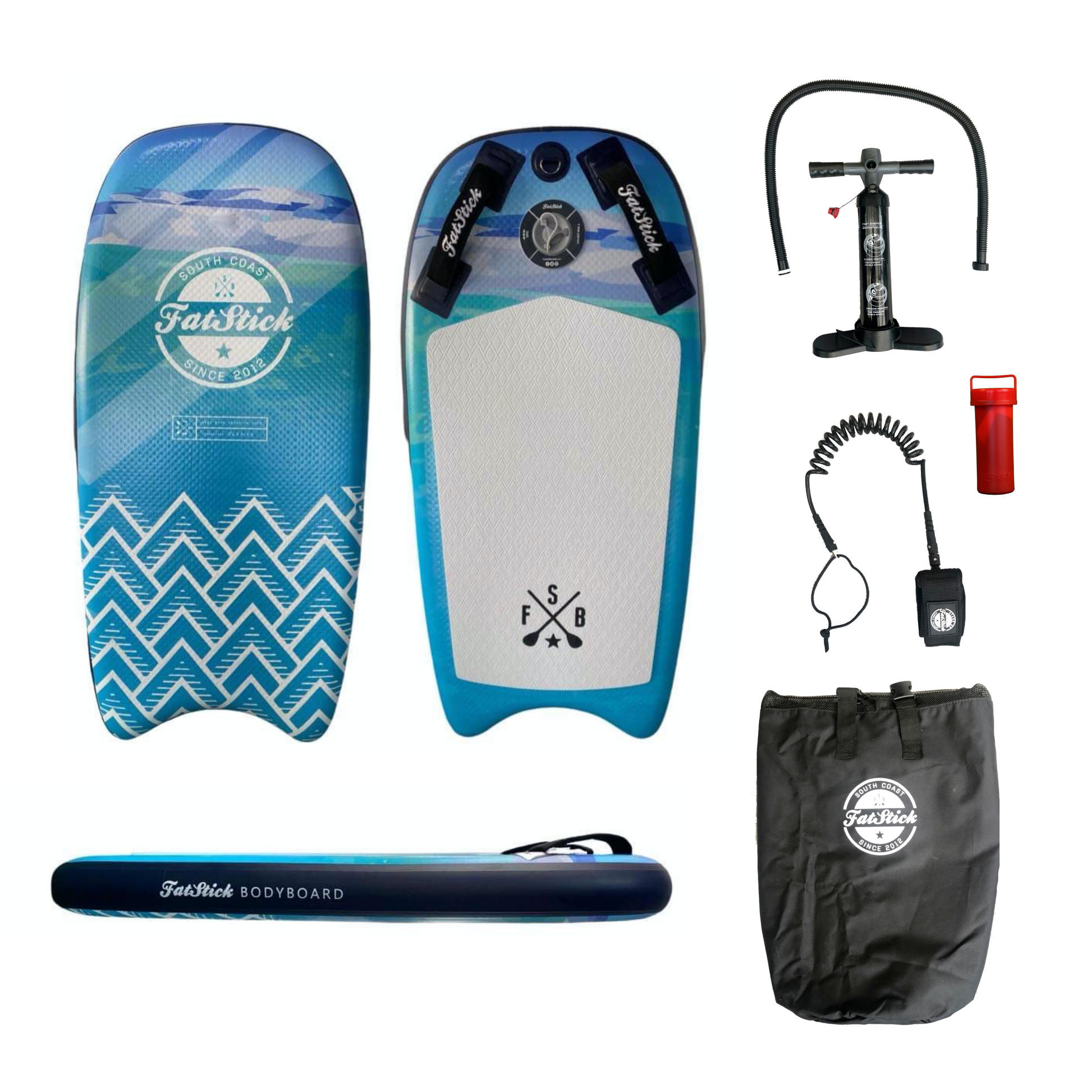 Inflatable 43" FatStick Body Board Package -