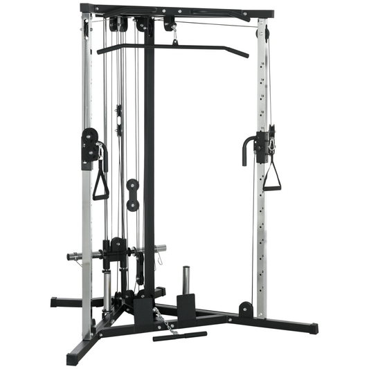 SPORTNOW Home Gym Workout Station, 15-Position Adjustable Training Machine - roesports
