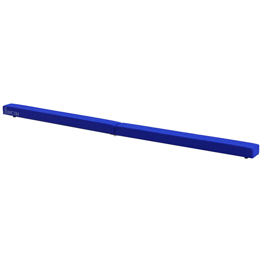 HOMCOM 2.1m Balance Beam Trainer Fold Performance Gymnastics, Blue - Roesports