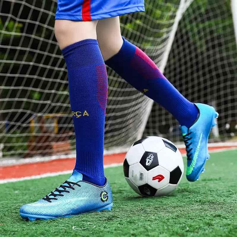 Men Cleats Sports Football Boots and Kids Soccer Shoes - Roesports