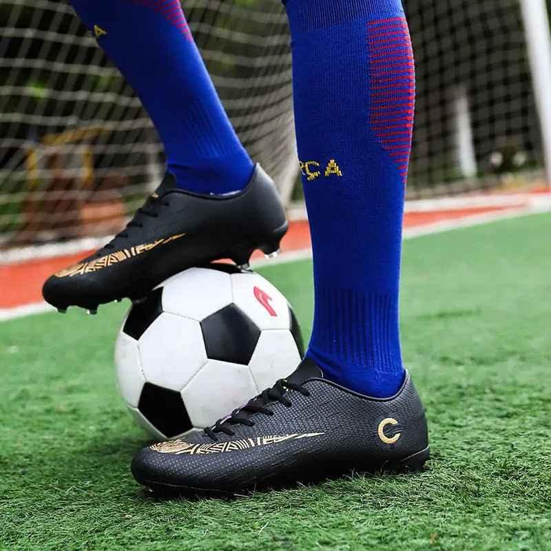 Men Cleats Sports Football Boots and Kids Soccer Shoes - Roesports