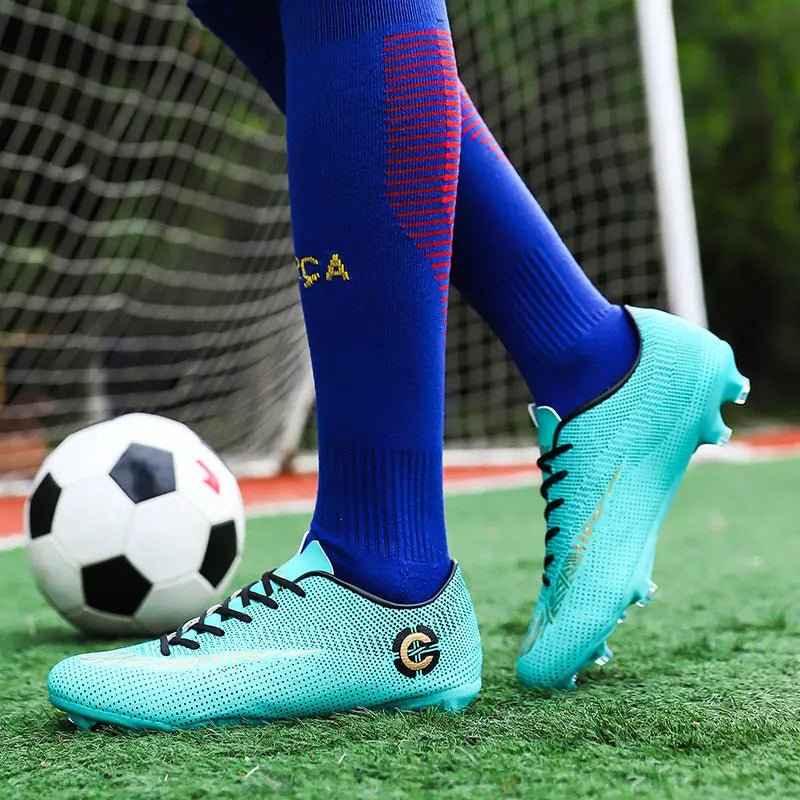 Men Cleats Sports Football Boots and Kids Soccer Shoes - Roesports