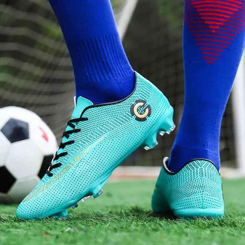 Men Cleats Sports Football Boots and Kids Soccer Shoes - Roesports