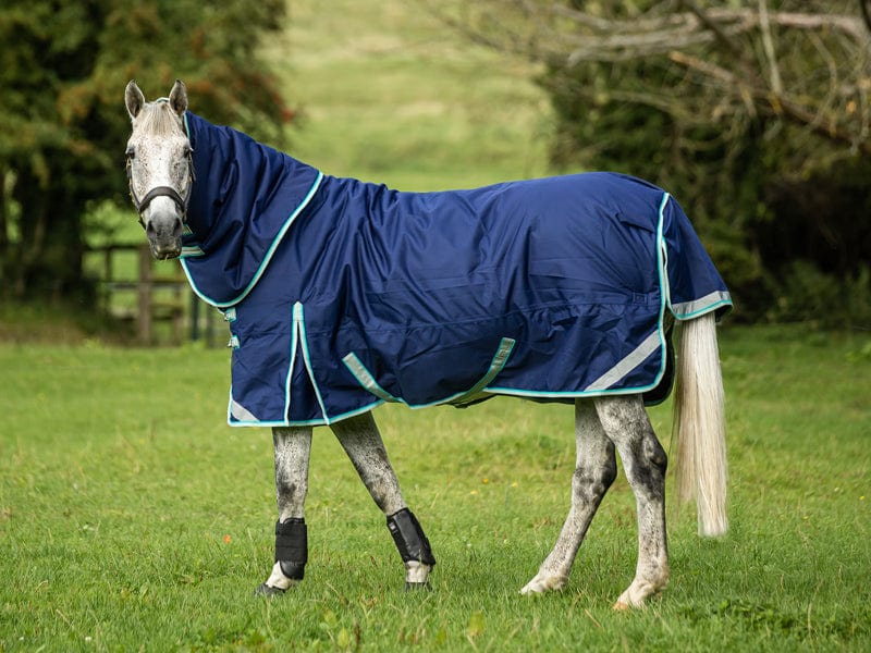 100g Detachable Neck Turnout Rug - Navy for Ultimate Comfort and Protection - roesports