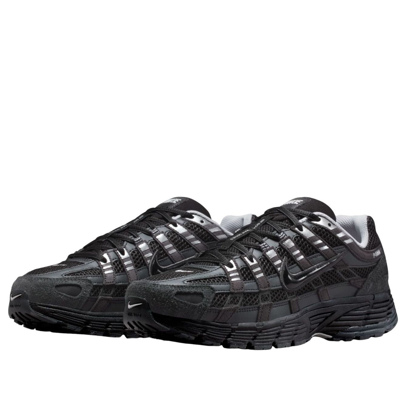 Nike P-6000 Suede Anthracite Black Chrome Metallic Silver roesports