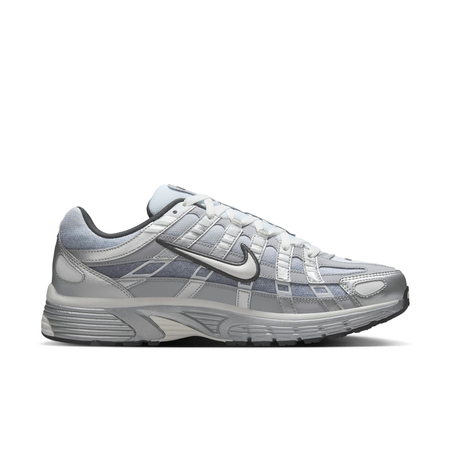 Nike P-6000 Metallic Silver Summit White-Wolf Grey roesports