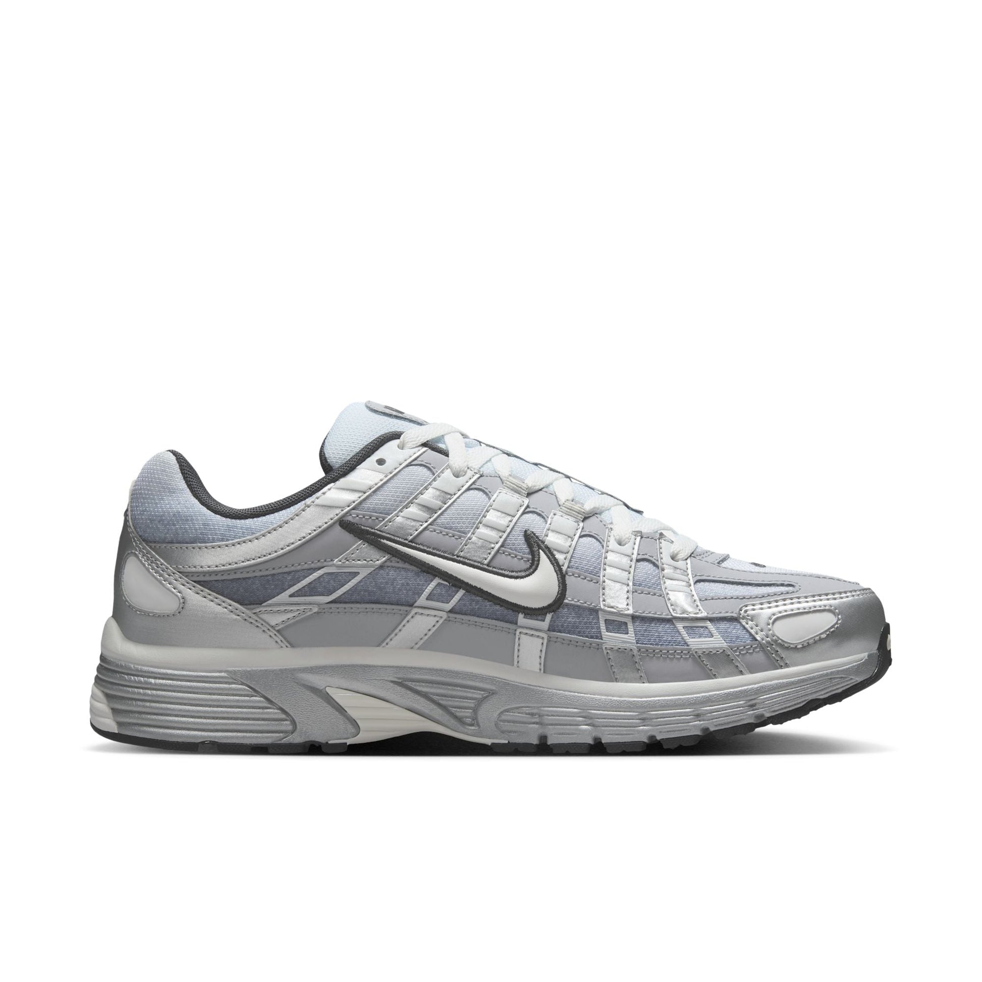 Nike P-6000 Metallic Silver Summit White-Wolf Grey roesports