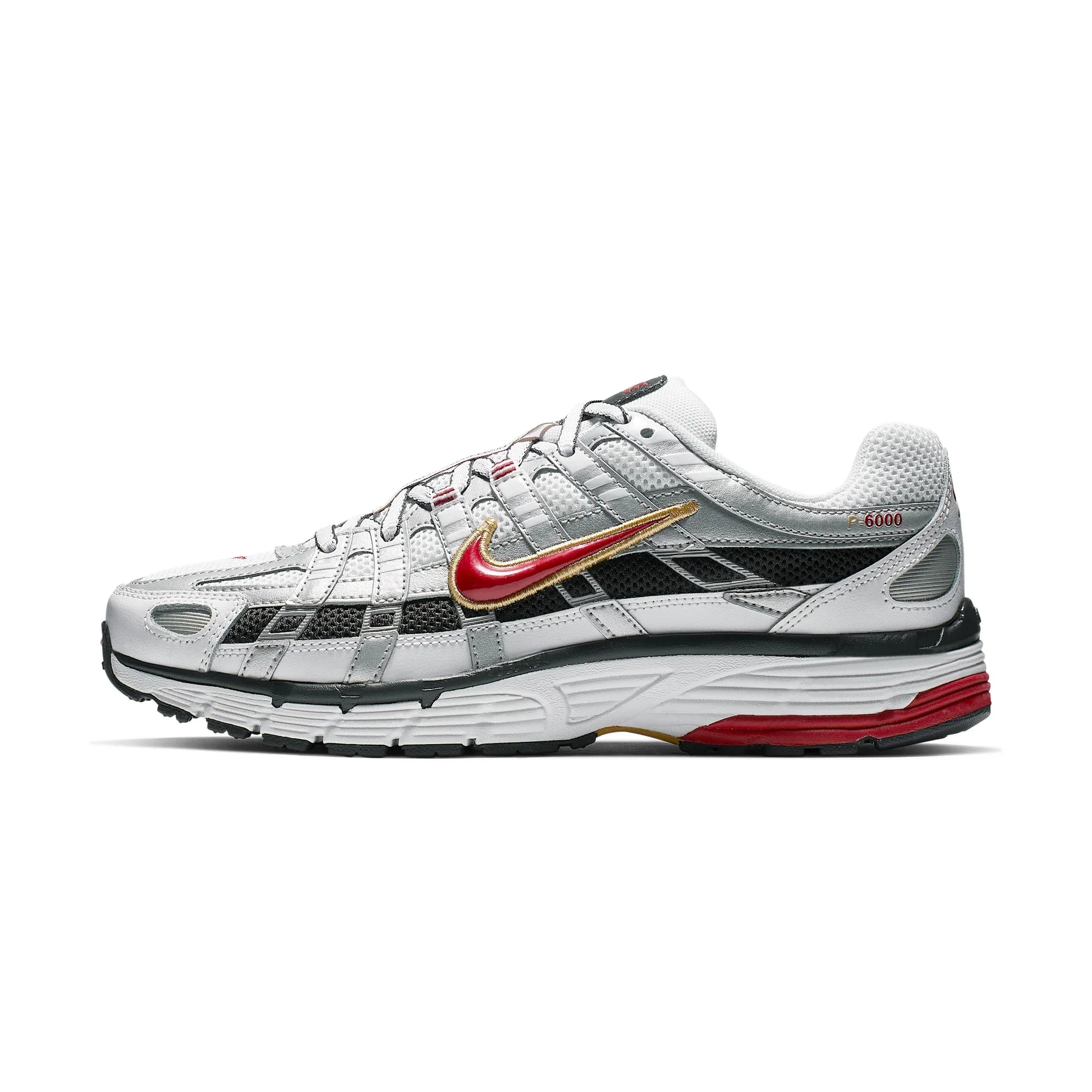 Nike P-6000 White Gold Red W roesports