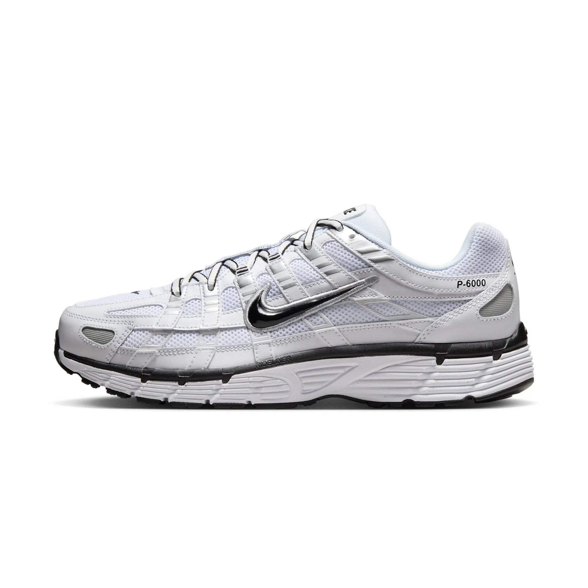 Nike P-6000 White Metallic Silver Black roesports