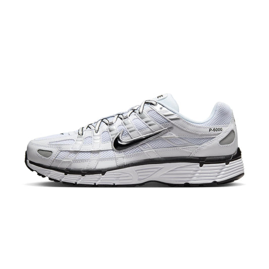 Nike P-6000 White Metallic Silver Black roesports