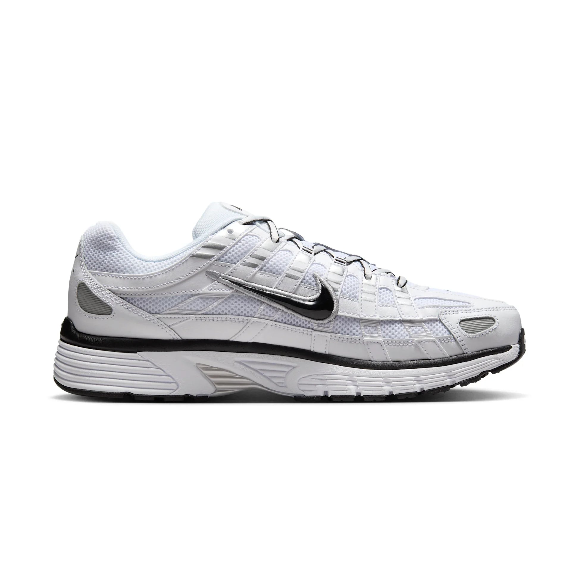 Nike P-6000 White Metallic Silver Black roesports
