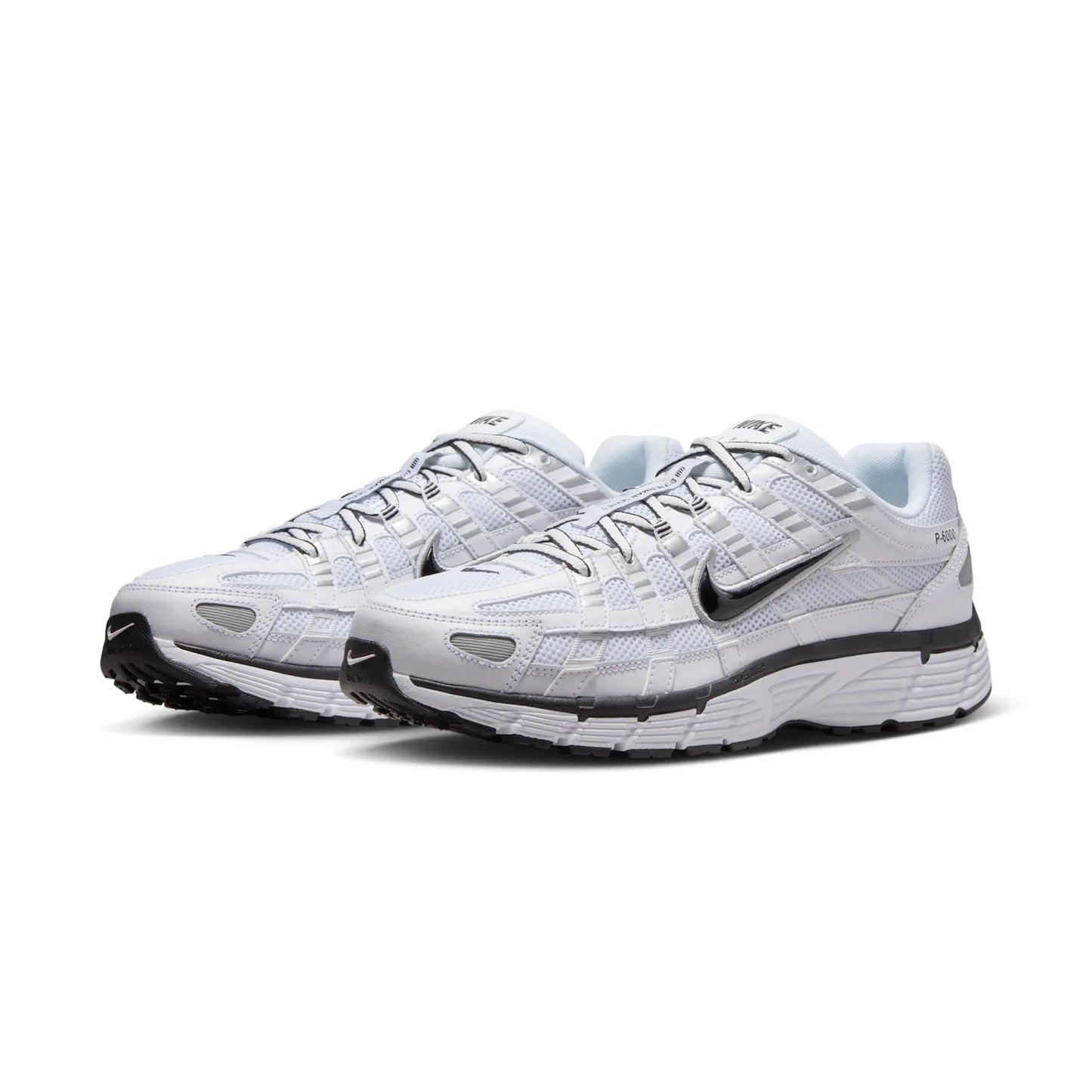 Nike P-6000 White Metallic Silver Black roesports