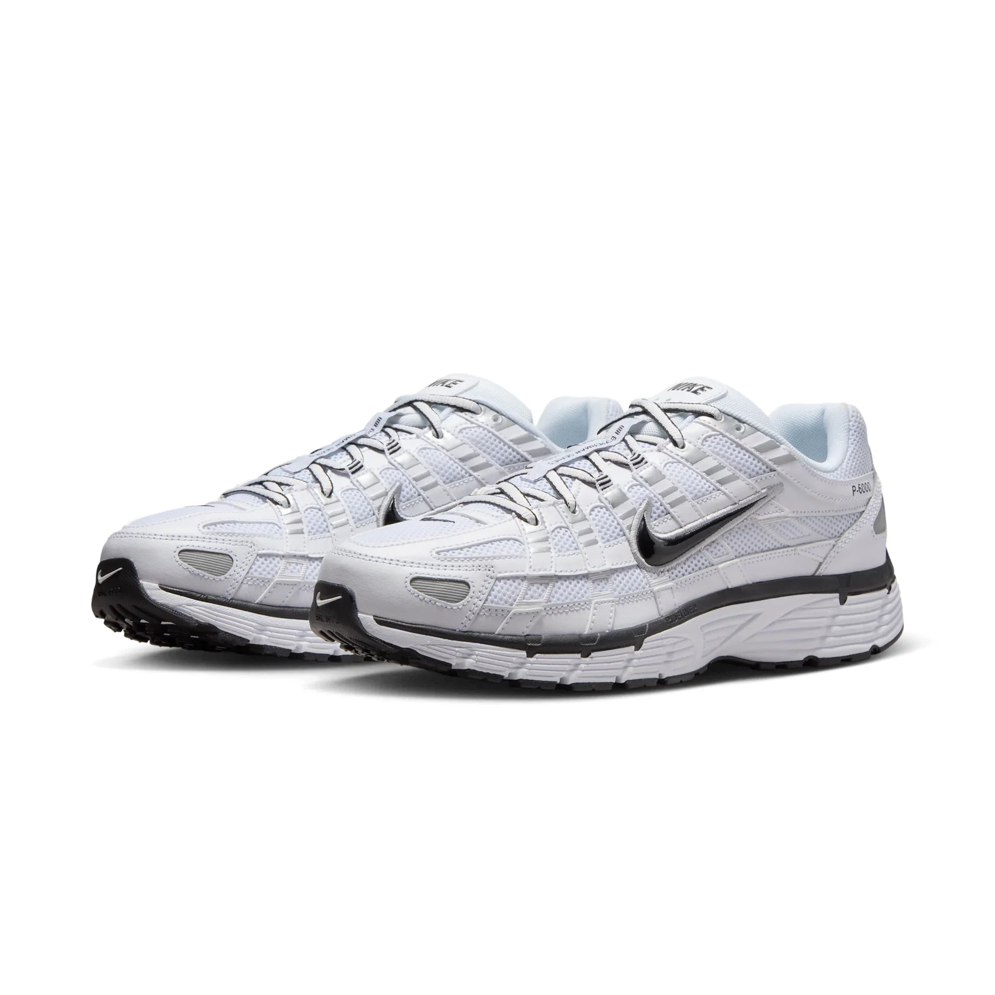 Nike P-6000 White Metallic Silver Black roesports