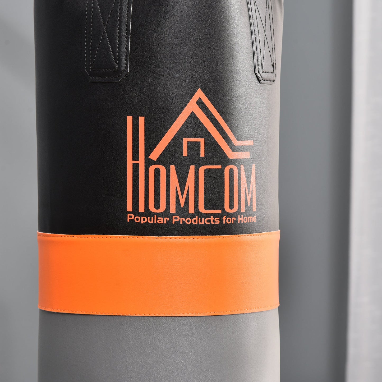 HOMCOM Freestanding Boxing Punch Bag & Speed Ball Station Hanging Frame Training Exercise Platform Home Gym Heavy Duty, Grey -