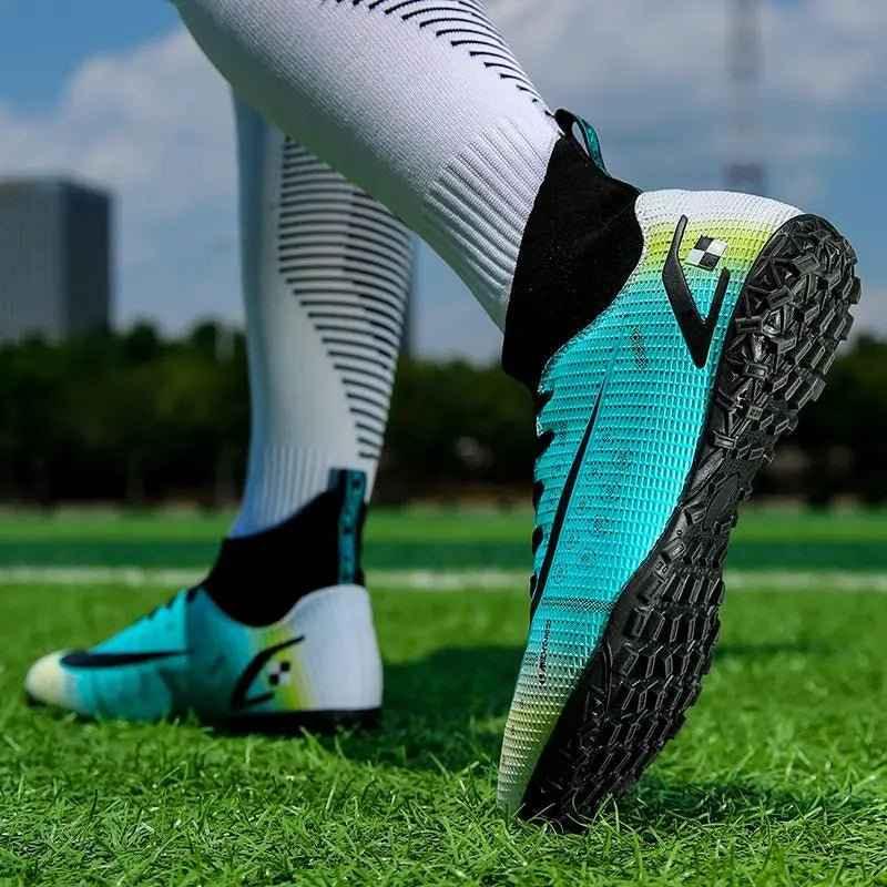 Soccer Shoes From Turkey Original Boots Footsal Football Artificial Leather Four Seasone Futsal Different Color - roesports