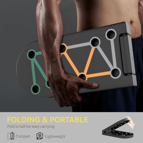 SPORTNOW 11-in-1 Foldable Push Up Board, Press Up Handles for Home Gym - Roesports
