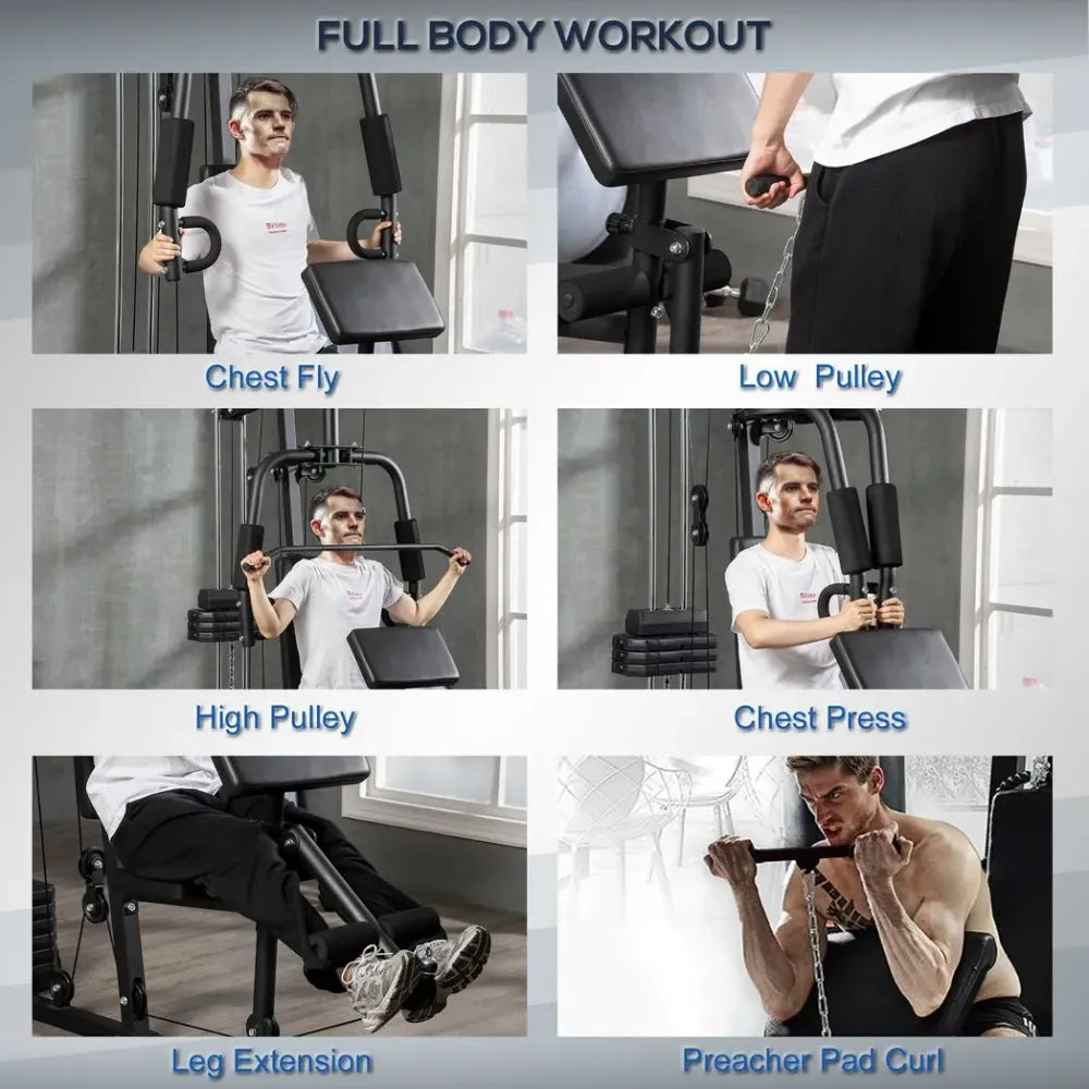 Ultimate Home Gym Machine | 45kg Weight Stack | Full Body Workout | Multifunction