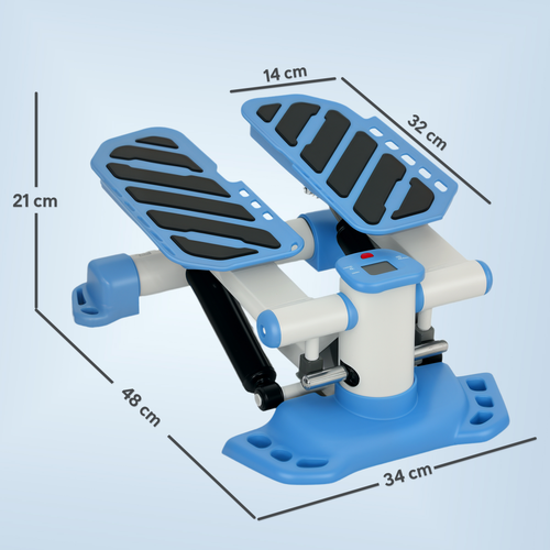 HOMCOM Portable Mini Stepper Step Machine for Home Gym Office Exercise -