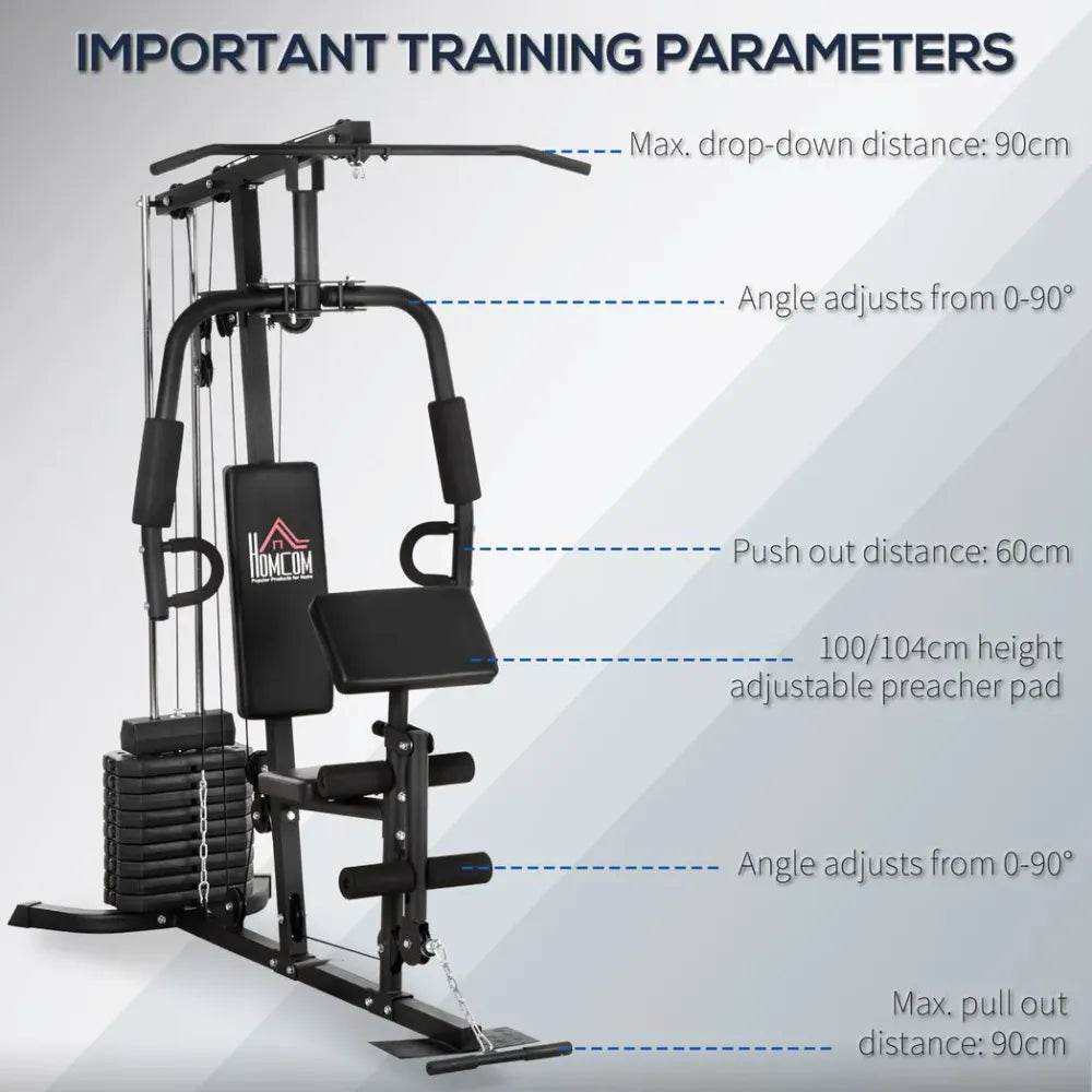 Ultimate Home Gym Machine | 45kg Weight Stack | Full Body Workout | Multifunction
