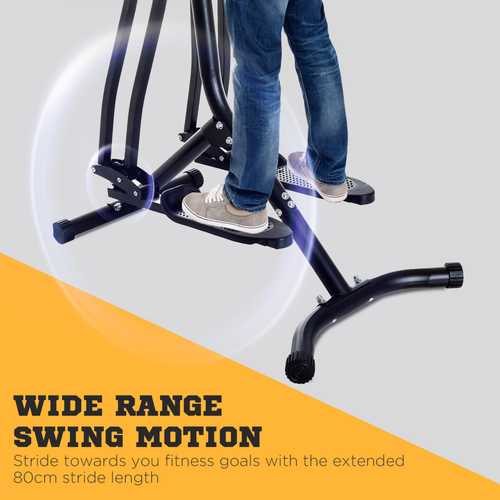 Air Walker Glider Fitness Machine for Home Gym - Black Cross Trainer - roesports