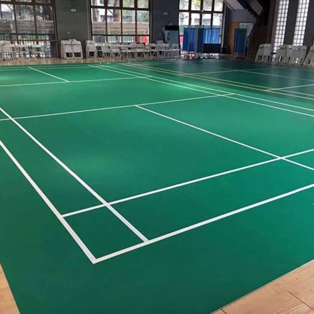 Indoor Pickleball Court Vinyl 9m x 18m with Installation Accessories - roesports